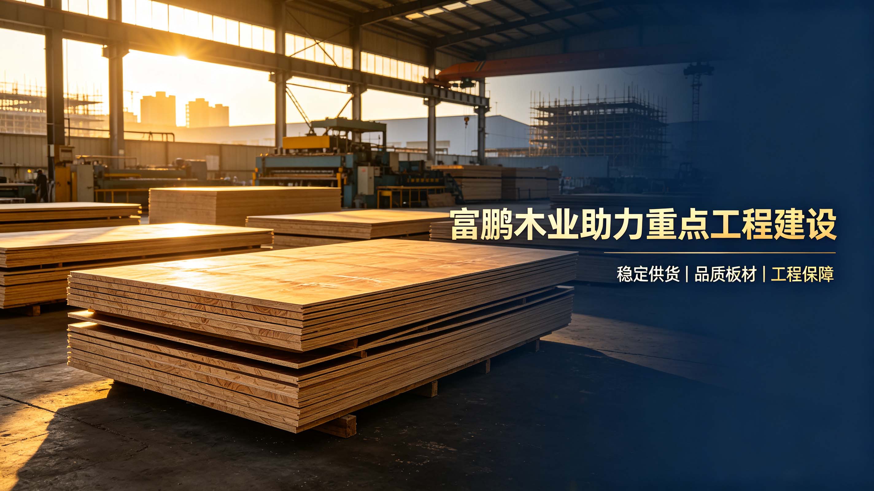 深耕板材品质｜富鹏木业凭借过硬实力，助力临沂多项重点工程项目落地